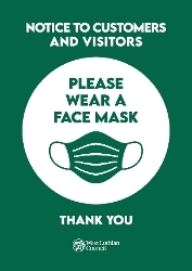 Please wear a face mask or covering when visiting council buildings Icon