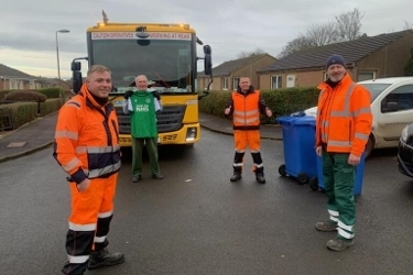 Waste crew achieves goal of brightening up resident's Christmas Icon