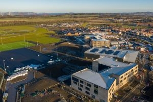 Aerial view of new Winchburgh schools