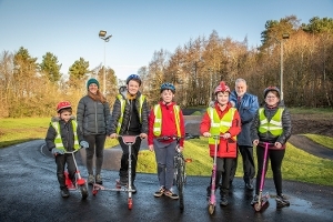 New floodlit pump track opens in Bathgate