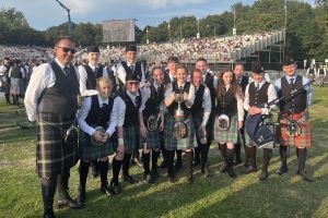 Trophy success for West Lothian Schools Pipe Band