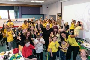 Staff, pupils and families at Beatlie School Campus