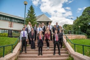 Pupils gather to celebrate exam results