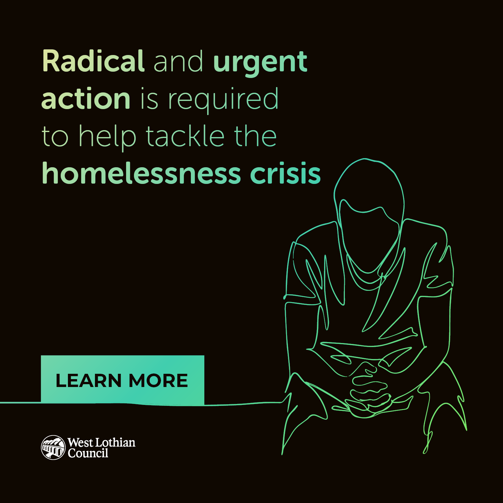 Radical and urgent action is required to help tackle the homelessness crisis.  Icon