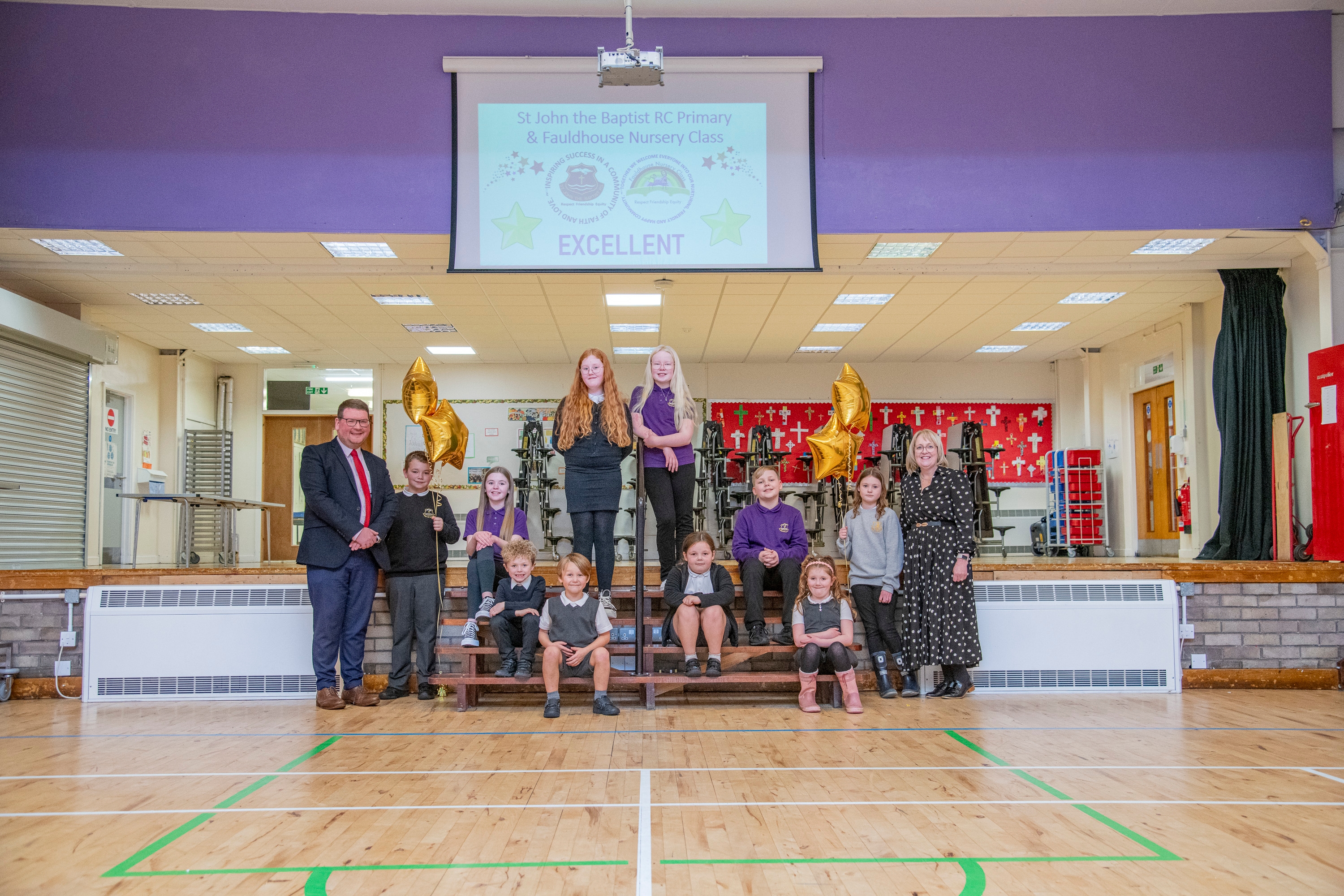 St John the Baptist Primary and Fauldhouse Nursery top of the class  Icon