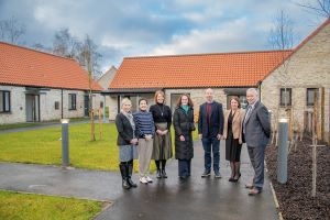 Special guests at the open day for the new facility in Cawburn Road