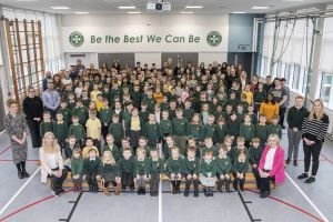 Pupils and staff at Knightsridge Primary