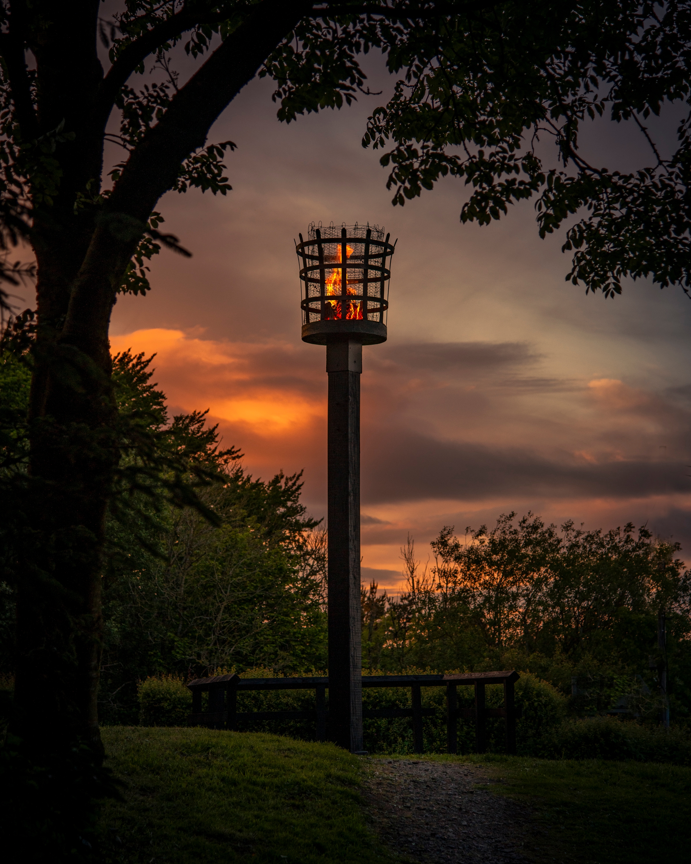  Beecraigs beacon lit to honour D Day heroes  Icon