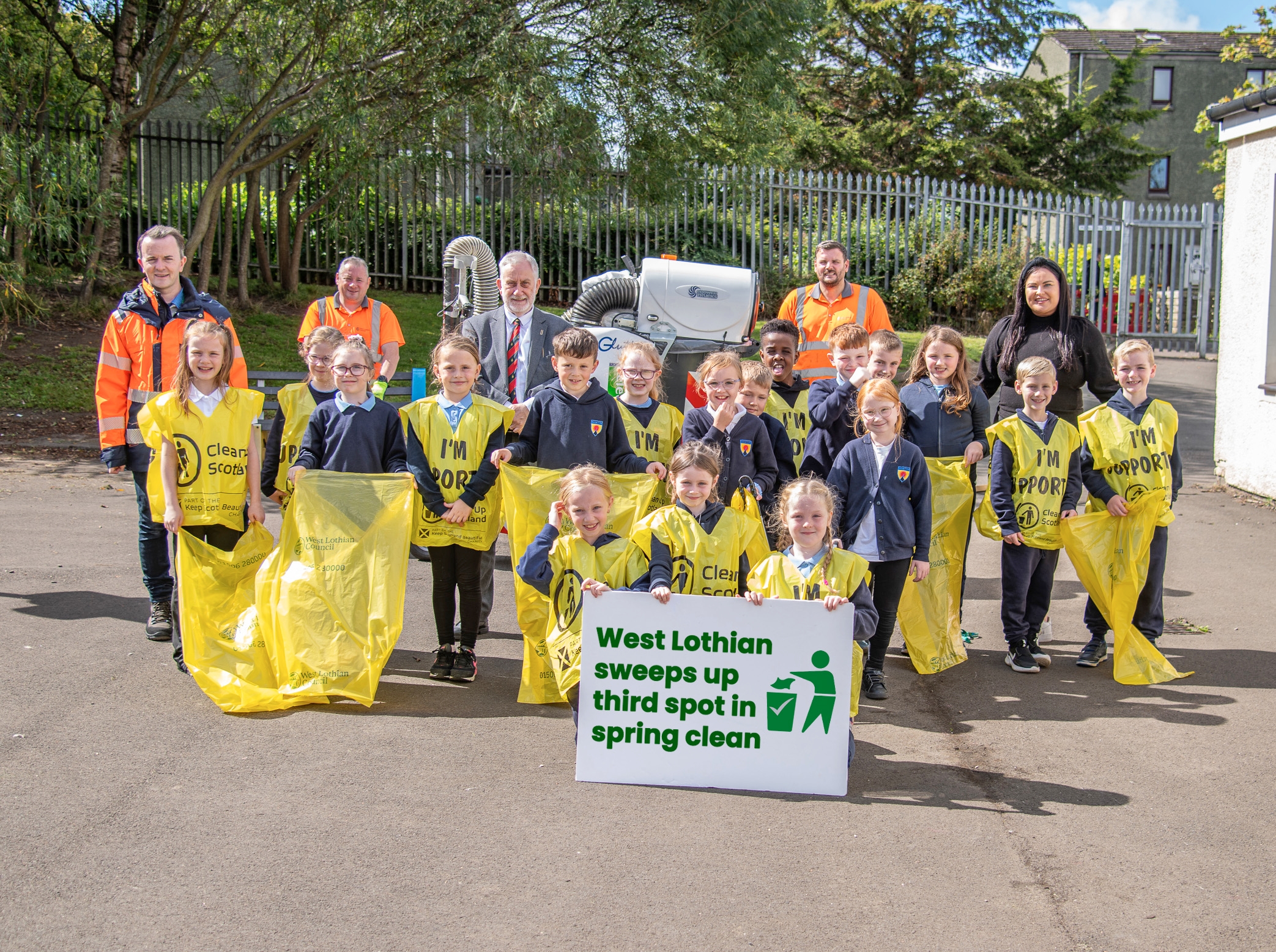 West Lothian sweeps up third spot in spring clean  Icon