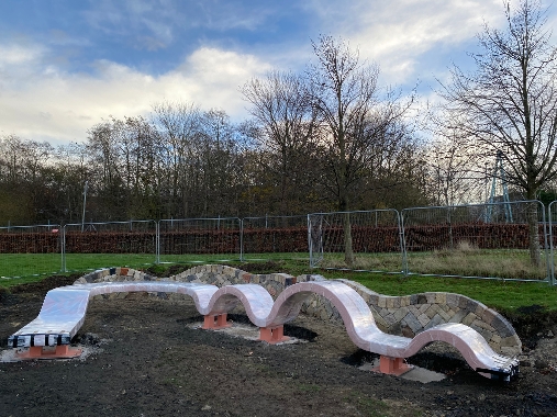 Feature artwork installed at West Lothian Covid memorial Icon