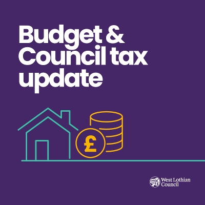 Budget and council tax graphic