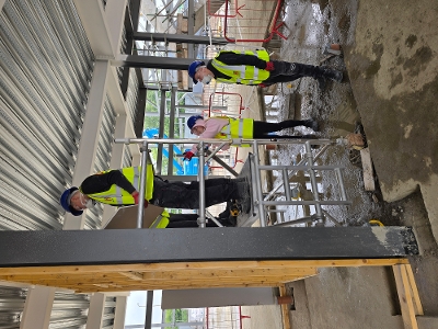 St Kentigern's construction Students learn about the construction of their new school wing