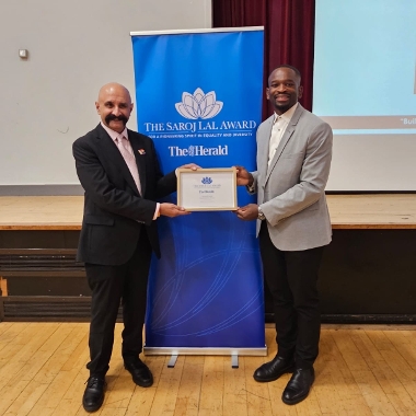 West Lothian teacher receives award for anti-racism work.