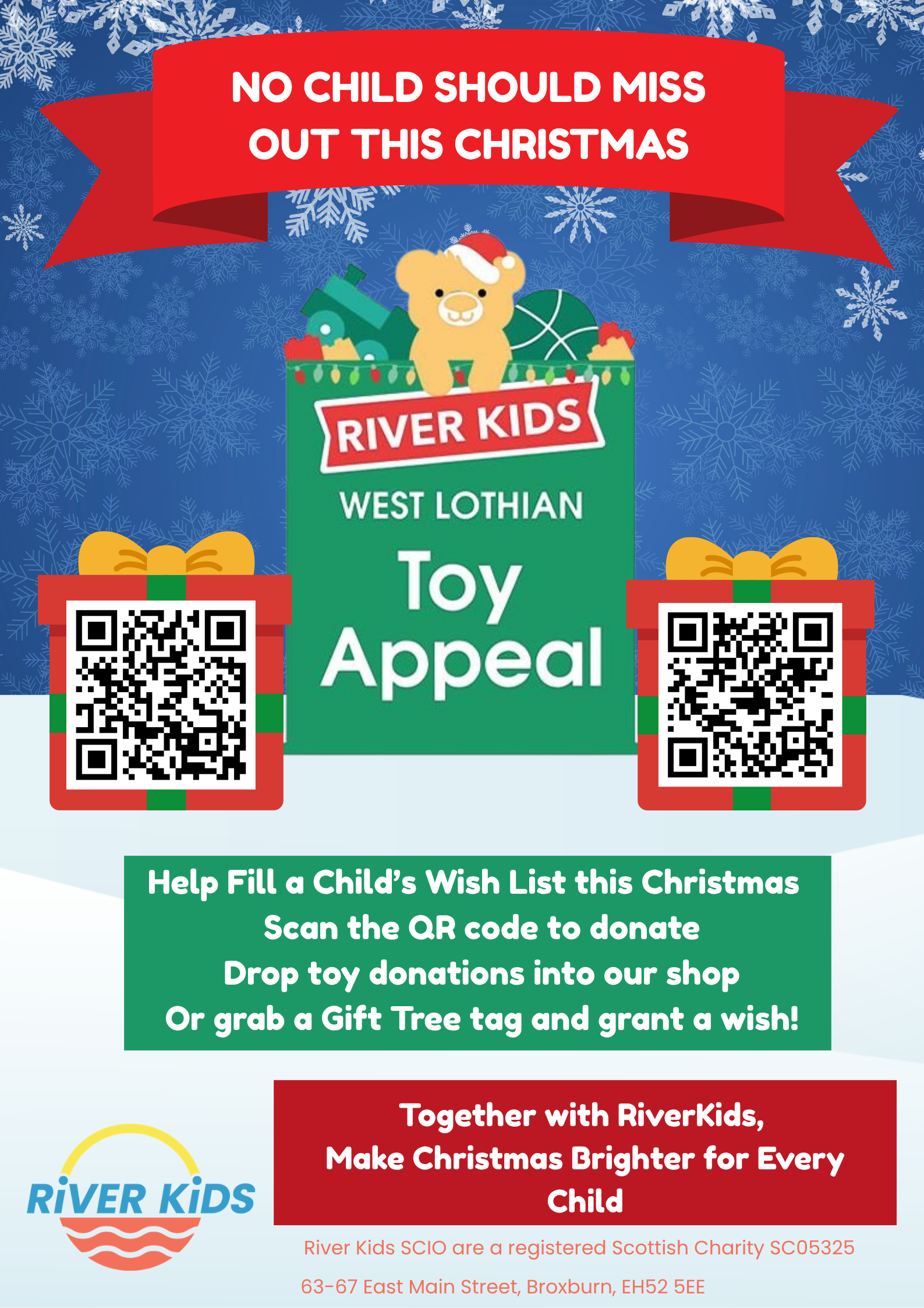 No Child Should Miss Out this Christmas - River Kids Toy Appeal 2026 Icon