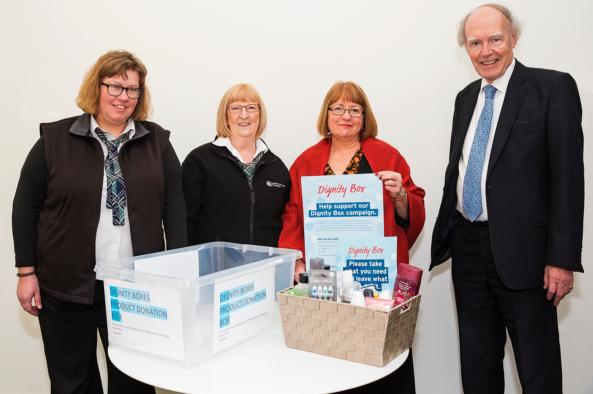 Dignity Boxes arrive in West Lothian Icon